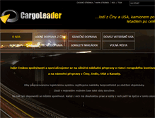 Tablet Screenshot of cargoleader.cz